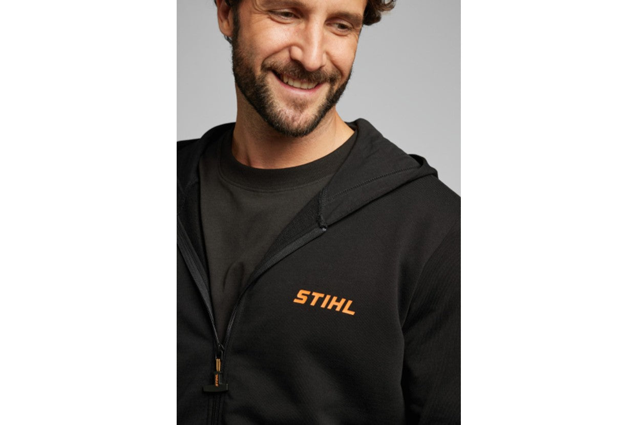 STIHL Logo Hoodie Jacket – Black