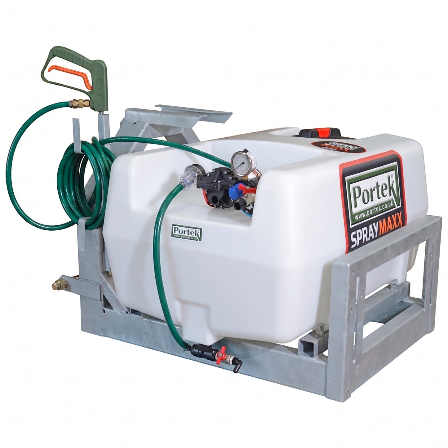 Portek SprayMaxx 200 Litre 3 Point Linkage Sprayer with 6m Hose & Hand Lance