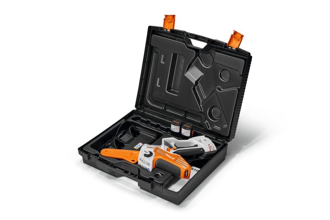 Stihl GTA 40 Cordless Pruner with 2x AS 2 battery and AL 5-2 charger