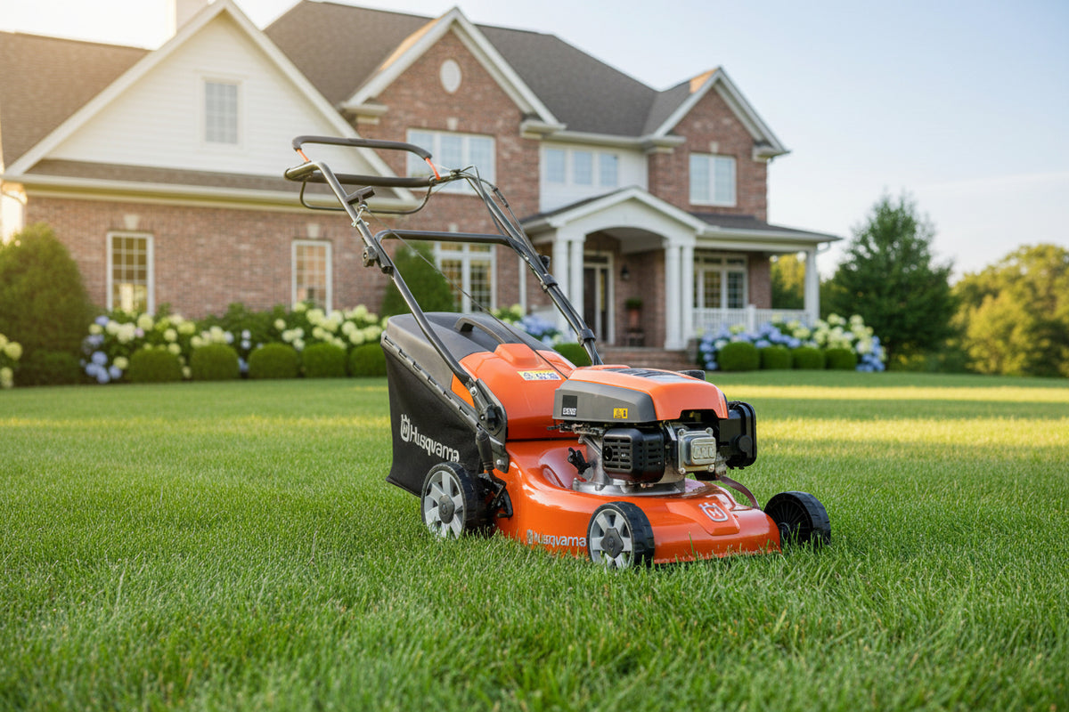 Husqvarna LC 140SP Lawn Mower from Morgans Machinery. 